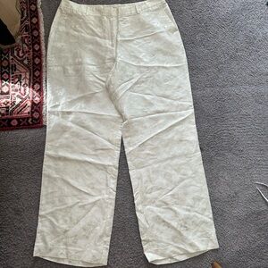 Lafayette 148 Gates Wide Leg Jacquard Pants